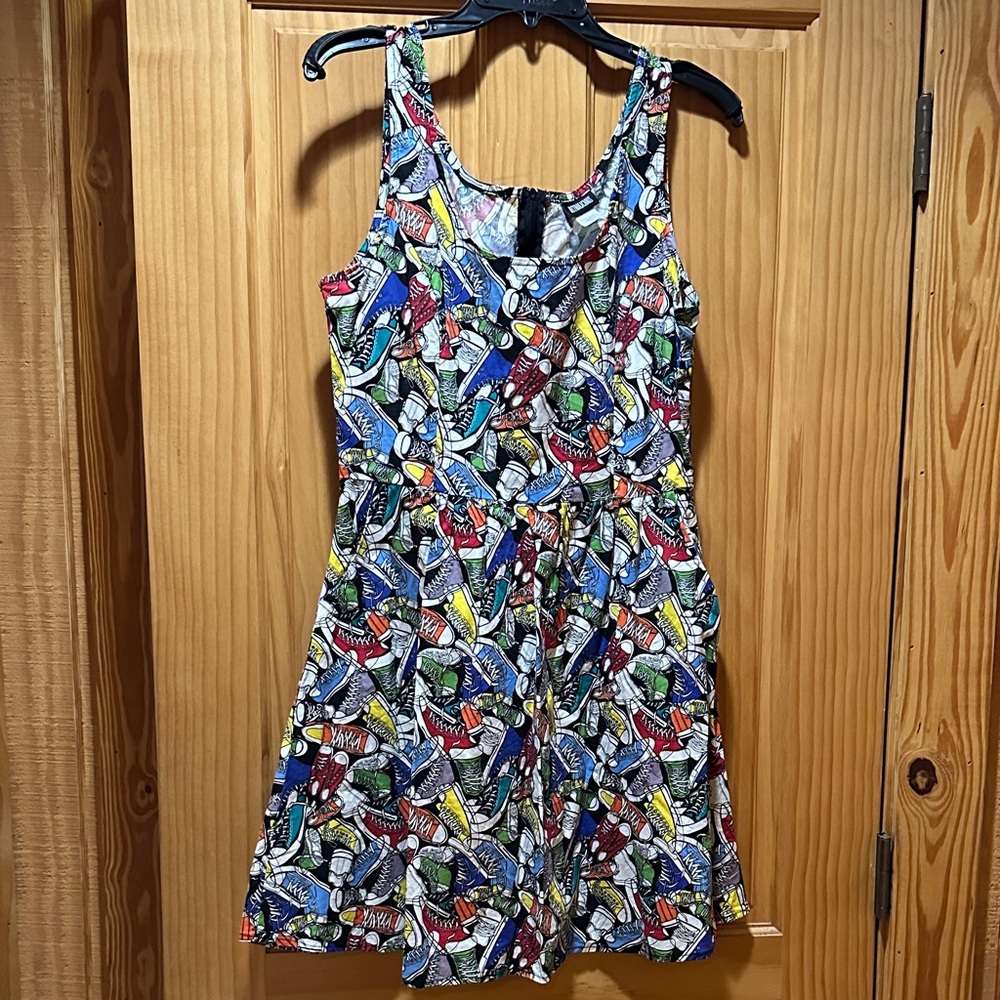 Retrolicious Sneaker Dress Converse tennis shoes vintage kitschy dopamine dress